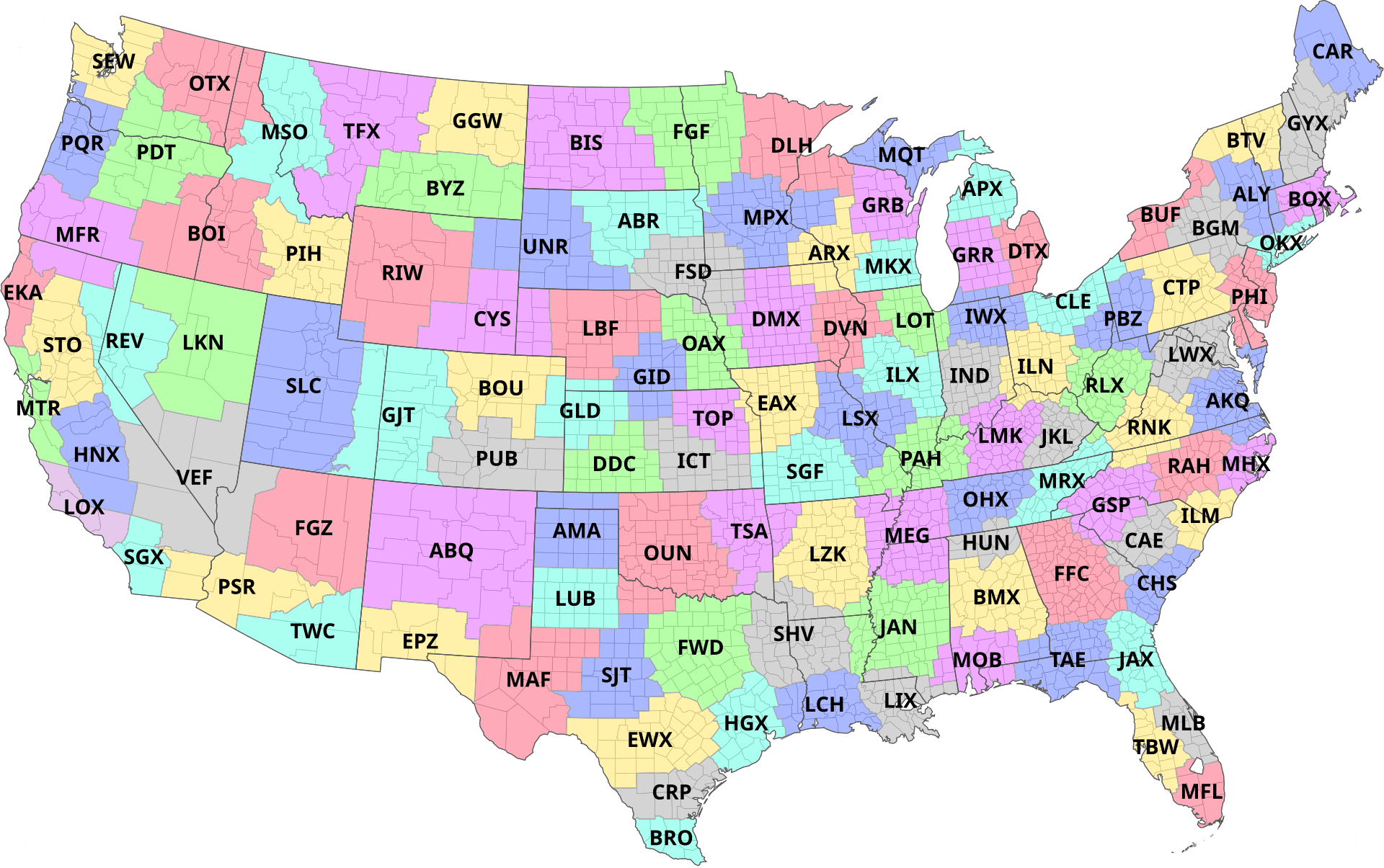 NWS WFO Directory preview